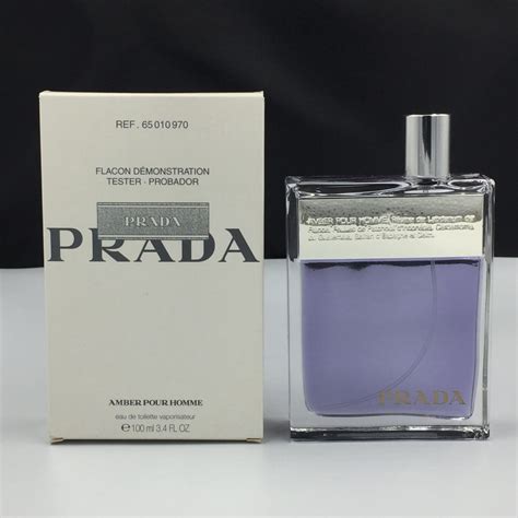 prada men eau de toilette spray amber 3.4 oz|Prada Amber Pour Homme by Prada for Men .